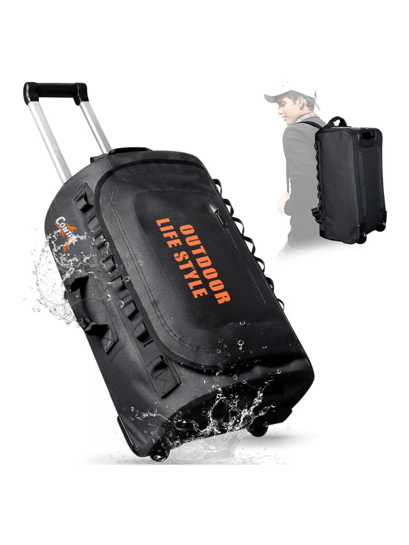 Foldable Rolling Luggage Bag - Tas Selam Beroda 48/95, Tas Bagasi