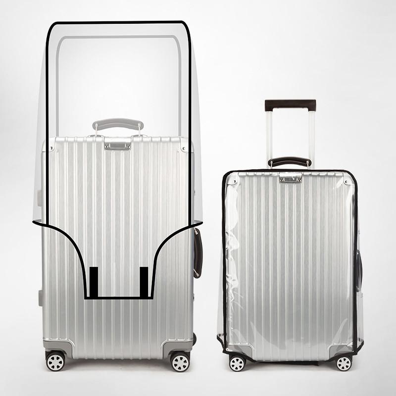 Luggage Protective Cover Transparent - Pelindung Koper Transparan Tahan Air, Terbuat