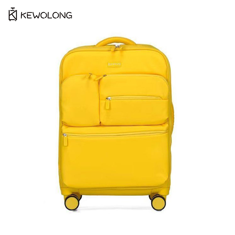 Koper Kain Oxford Ultra Ringan - Spinner Wheel Rolling Suitcase 20 Inch ulasan dan harga