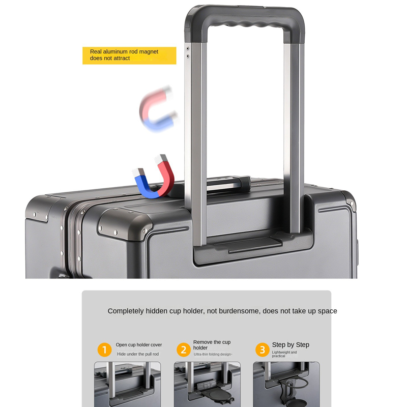 Koper Perjalanan dengan Rangka - Aluminum Frame Carry On Luggage ulasan dan harga