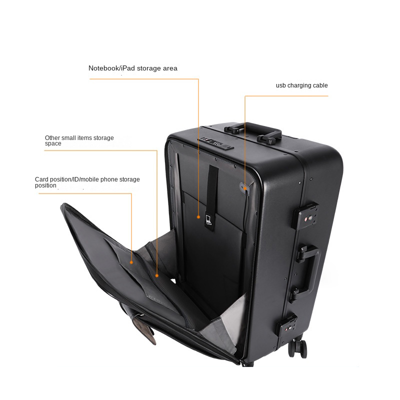 Tas Koper Bisnis, Tas Komputer - Aluminum Frame Carry On Luggage ulasan dan harga
