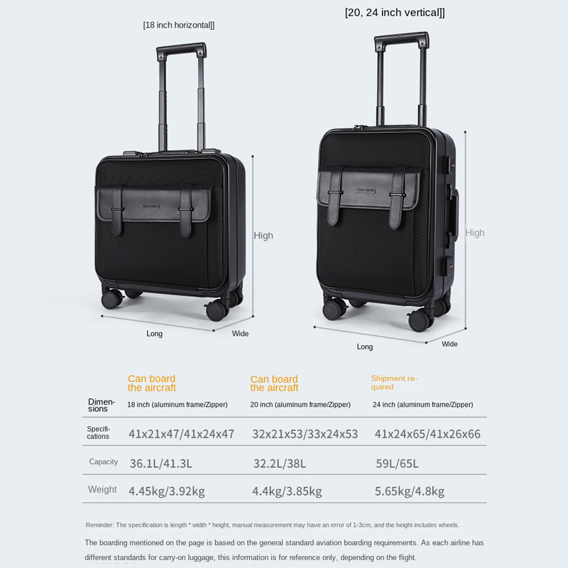 Tas Koper Bisnis, Tas Komputer - Aluminum Frame Carry On Luggage ulasan dan harga