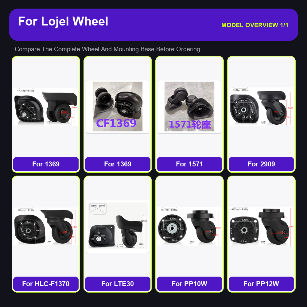 Roda Pengganti untuk Koper yan - Silent Replacement Luggage Wheels ulasan dan harga